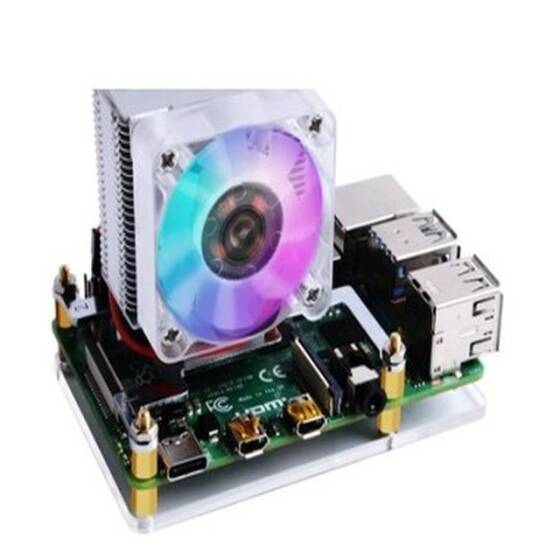 Ice-Tower CPU Cooling Fan V2.0 Raspberry Pi 4B/3B+/3B - 1