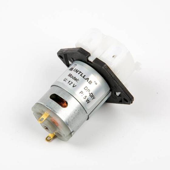 INTLLAB Type L 12V Silicone Tube Liquid Pump ID:1mm-OD:3mm- 2-17 mL/Min. - 6