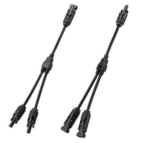 IP67 MC4-Y3 Solar Panels Cable Socket Plug Connector - 1 Pair 2 Branch Y Type - 1