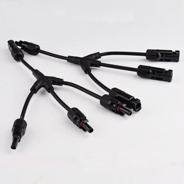 IP67 MC4-Y4 Solar Panels Cable Socket Plug Connector - 1 Pair 3 Branch Y Type - 1