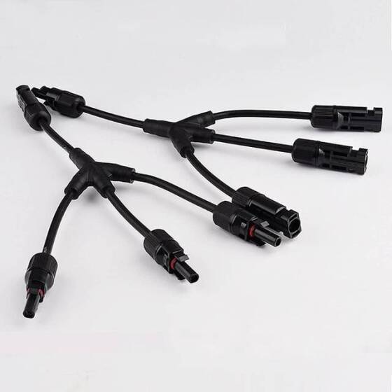 IP67 MC4-Y4 Solar Panels Cable Socket Plug Connector - 1 Pair 3 Branch Y Type - 1