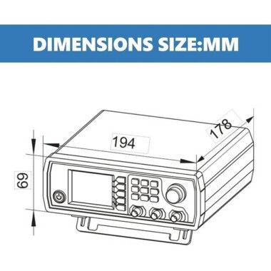 JDS-6600 15MHz Dual-Channel Fully CNC DDS Arbitrary Wave Function Signal Generator Pulse Signal Source Frequency Meter US Plug - 2