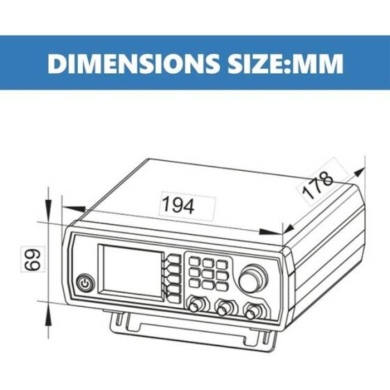 JDS-6600 15MHz Dual-Channel Fully CNC DDS Arbitrary Wave Function Signal Generator Pulse Signal Source Frequency Meter US Plug - 2