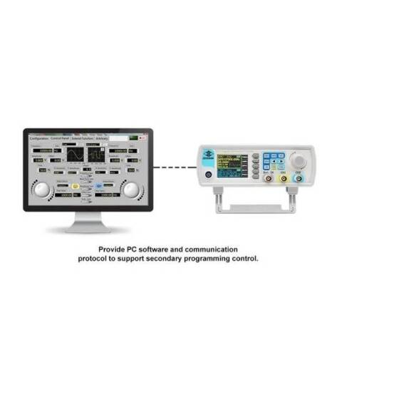 JDS-6600 40MHz Dual-Channel Fully CNC DDS Arbitrary Wave Function Signal Generator Pulse Signal Source Frequency Meter EU Plug - 4