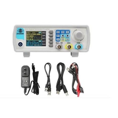 JDS-6600 60MHz Dual-Channel Fully CNC DDS Arbitrary Wave Function Signal Generator Pulse Signal Source Frequency Meter US Plug - 1