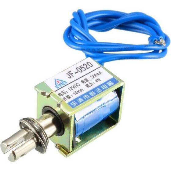 JF-0520 DC12V 4N 10mm Frame Type Electromagnet Lock - 1