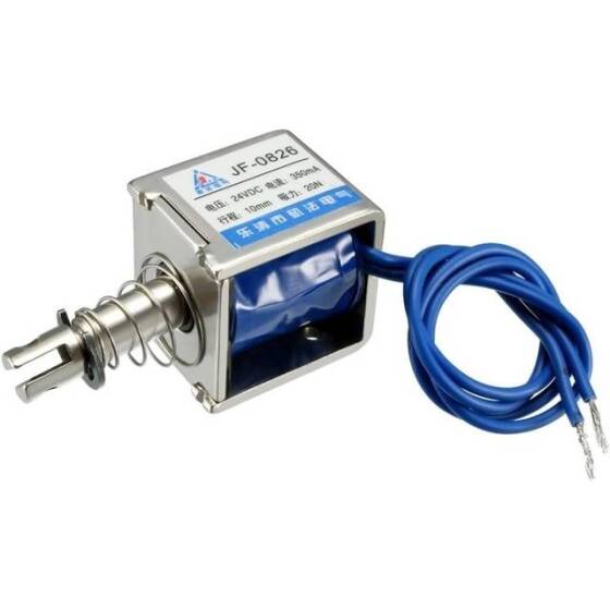 JF-0826 DC24V 20N 10mm Frame Type Electromagnet Lock - 1