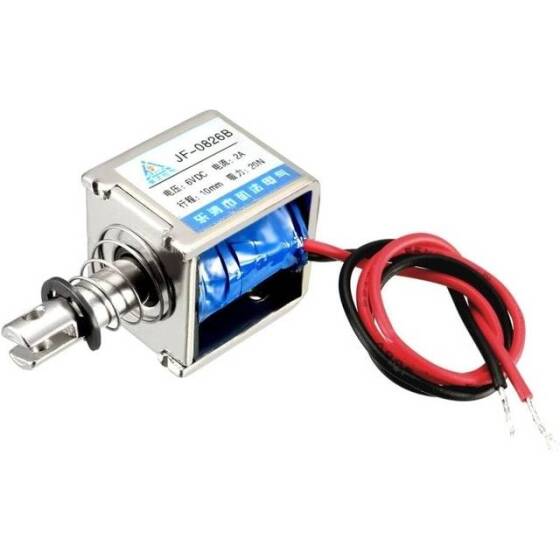 JF-0826 DC6V 20N 10mm Frame Type Electromagnet Lock - 1