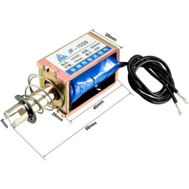 JF-1039 DC12V 25N 10mm Frame Type Electromagnet Lock - 2