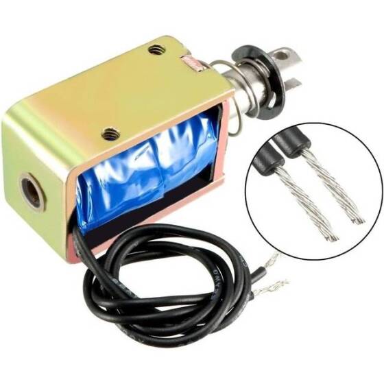 JF-1039 DC12V 25N 10mm Frame Type Electromagnet Lock - 3