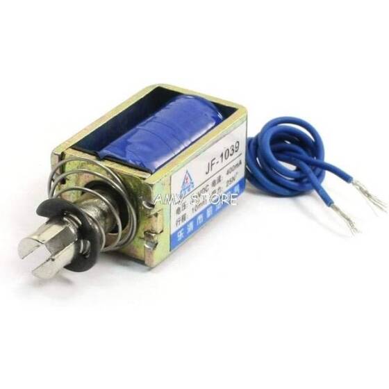 JF-1039B DC6V 25N 10mm Push-Pull Permeable Electromagnet Lock - 1