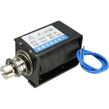 JF-1578B DC6V 5KG 15mm Push-Pull Permeable Electromagnet Lock - 1