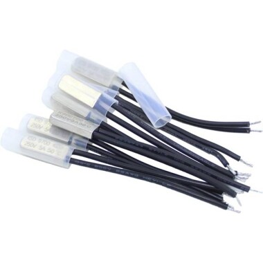KSD9700/BK05-BB1D 5A 250V Metallic Shell Temperature Control Switch - 150C Normally Closed - Size:20X8X4mm - 1