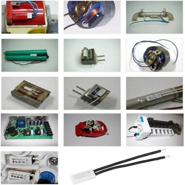 KSD9700/BK05-BB1D 5A 250V Metallic Shell Temperature Control Switch - 65C Normally Closed - 5