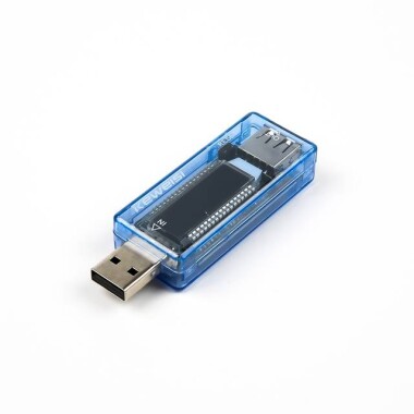 KWS-V20 USB Tester Voltmeter Ammeter Multimeter 3-9V 0-3A LCD Digital Display Power Battery Tester for Power Capacity Mobile Phone Charger With Blue Shell - 1
