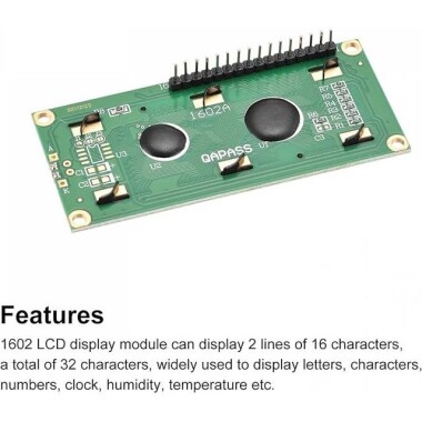 LCD1602 Gray without Backlight 5V - 3
