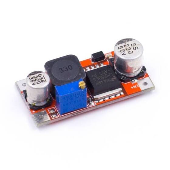 LM2596s Lm2596hvs DC-DC Step-Down Power Supply Module 3A Adjustable Step-Down Module LM2596 Voltage Regulator 24V 12V 5V 3V (Color : Lm2596hvs) (Color : Red Lm2596) - 3