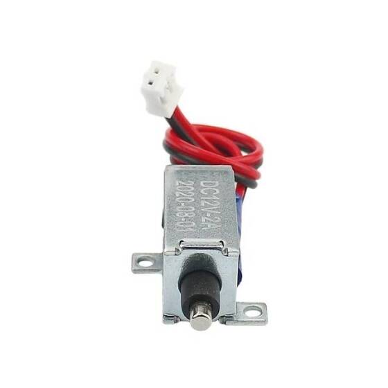 LY-025 DC12V 42N 12mm Through Push-Pull Electromagnetic Lock - 4