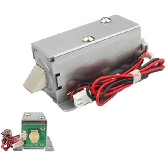 LY-031 DC12V 1-8A Electromagnetic Lock Four Wire With Feedback Round Mouth Port - 1