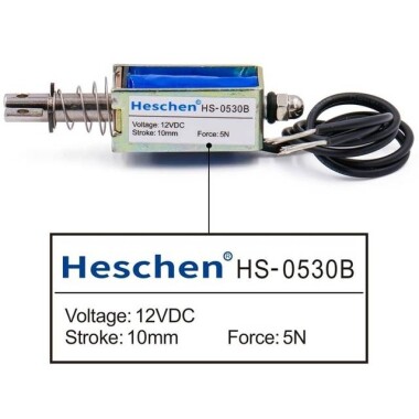 LY-06 DC12V 5N 10mm Push-Pull Electromagnetic Lock - 4