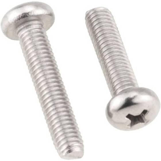 M2x3 304 Stainless Steel Cross Recessed Pan Head Screws Phillips Screws - 3