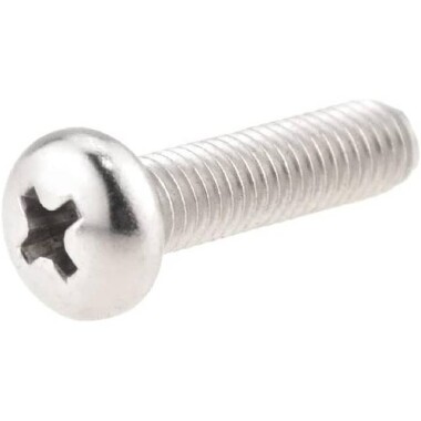 M2x7 304 Stainless Steel Cross Recessed Pan Head Screws Phillips Screws - 2