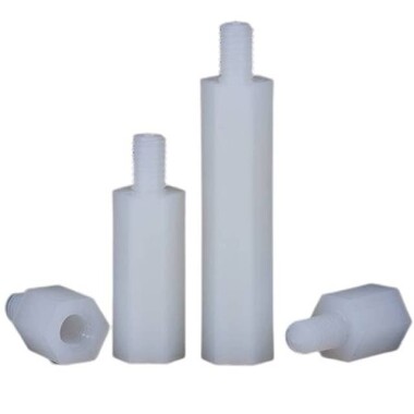 M3x7+6mm White Hexagonal Nylon Column Single Head - 3