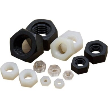 M5 White Hexagonal Nylon Nut - 1