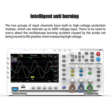 MCH DS-2300CA 300MHz Color Display 1GSa/s Sampling 2 Channel Digital Oscilloscope EU Plug - 3
