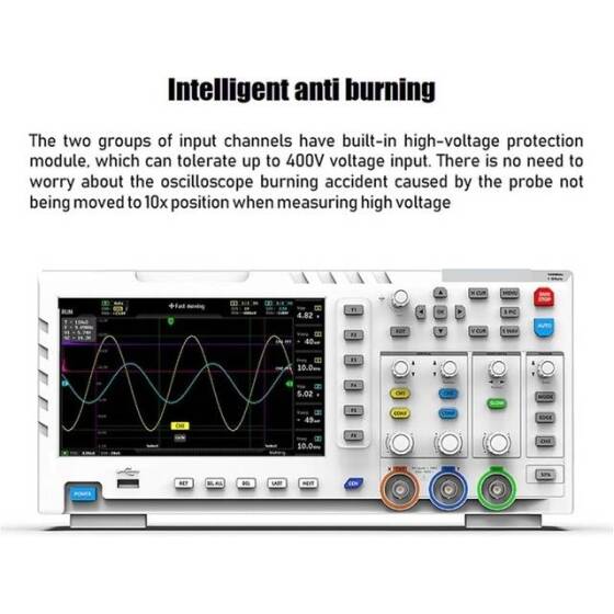 MCH DS-2300CA 300MHz Color Display 1GSa/s Sampling 2 Channel Digital Oscilloscope EU Plug - 3