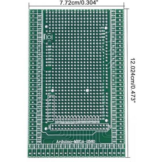 Mega 2560 Prototype Screw Terminal Block Shield Board kit For Arduino (Unsoldered) - 6