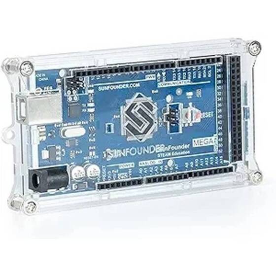MEGA 2560 R3 Acrylic Case with Sticker and Instruction improved version - 1