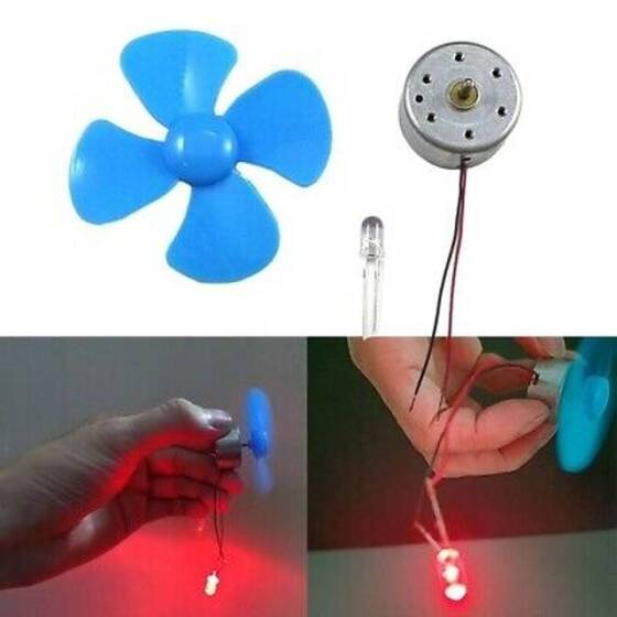 Micro Generator DC Motor Set With Propeller 60mm - 2