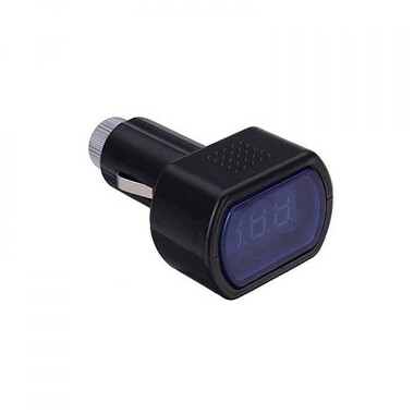 Mini Car LCD Battery Voltage Meter Monitor 12V Black - 3