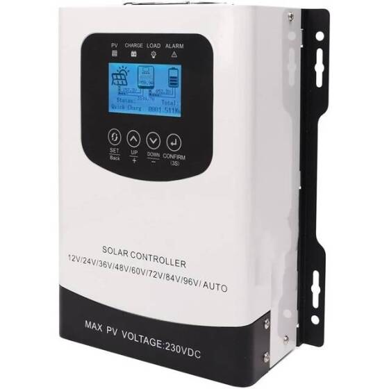 MPPT 40A 12V/24V/48V/72V/96V Intelligent LCD Solar Controller - PV Voltage 0V-230V - 1