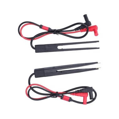 Multimeter Test Leads Capacity Tester Pen Smd Test Probe Lead Tweezers LCR Testing Tool - 2