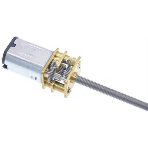N20-M3 X 55 12V 60RPM Coarse And Long Reduction Motor N20 Screw Geared Motor Miniature Thread Motor - 1