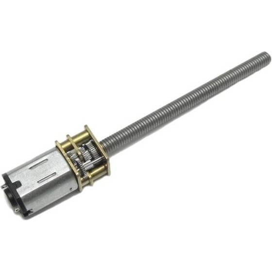 N20-M4 X 55 3V 125RPM Coarse And Long Reduction Motor N20 Screw Geared Motor Miniature Thread Motor - 1