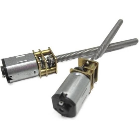 N20-M4 X 55 3V 125RPM Coarse And Long Reduction Motor N20 Screw Geared Motor Miniature Thread Motor - 2