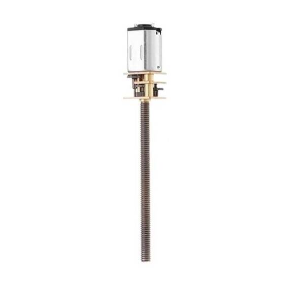 N20-M4 X 55 6V 70RPM Coarse And Long Reduction Motor N20 Screw Geared Motor Miniature Thread Motor - 1