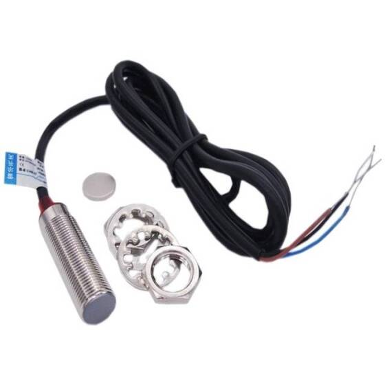 NJK-5002B DC5-30V Hall Sensor Proximity Switch Note: Sensing Distance 10mm (Effective Sensing Distance 0-10MM) Random Wire Color - 1