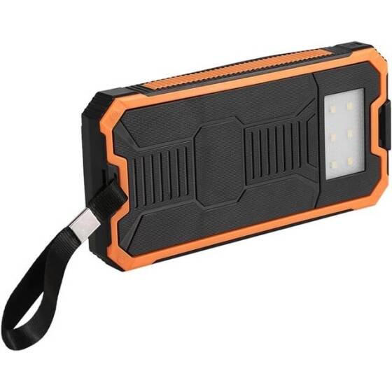 Orange Removable Solar Energy Charger Quick Charge 2000MA With 6 Boards - 1
