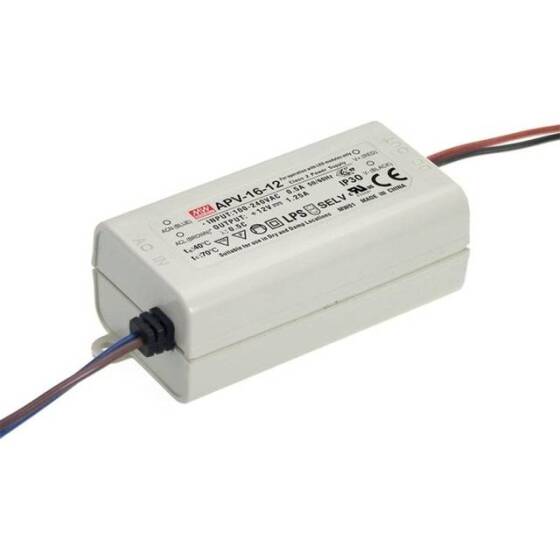 Original Taiwan MEAN WELL APV-16-15 Waterproof Power Supply - 1