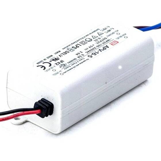 Original Taiwan MEAN WELL APV-16-5 Waterproof Power Supply - 1
