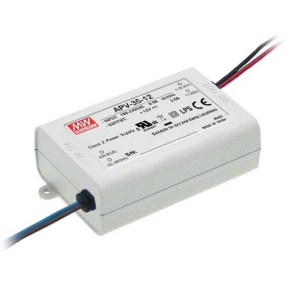 Original Taiwan MEAN WELL APV-35-12 Waterproof Power Supply - 1