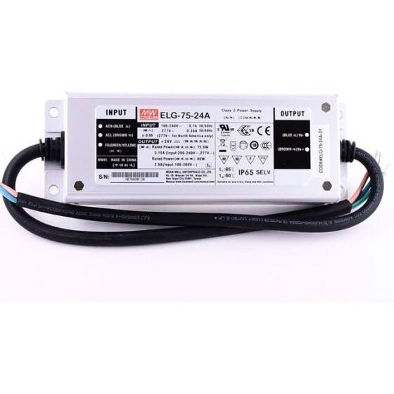 Original Taiwan MEAN WELL ELG-75-24A-3Y Waterproof Power Supply - 1