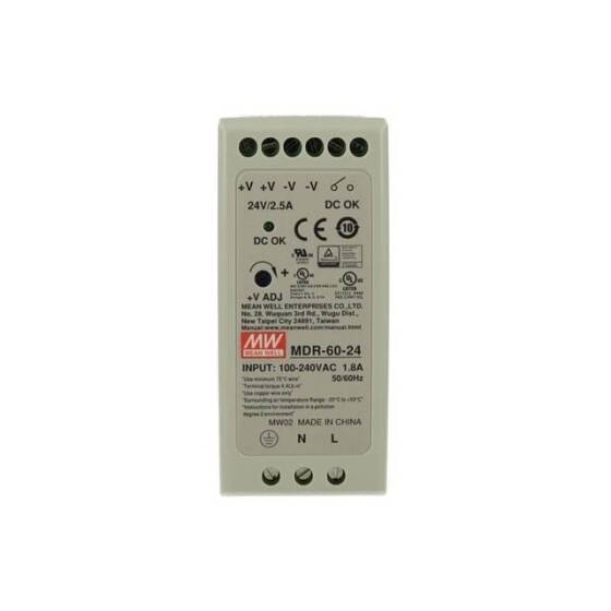 Original Taiwan MEAN WELL MDR-60-24 Rail Power Supply - 5