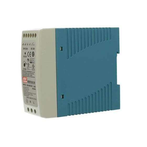 Original Taiwan MEAN WELL MDR-60-5 Rail Power Supply - 2
