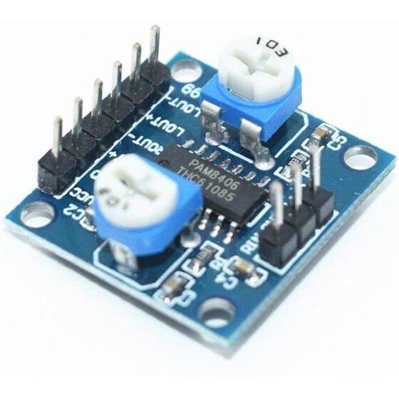 PAM8406 Digital Amplifier Module With Volume Potentiometer 5Wx2 Stereo - 5