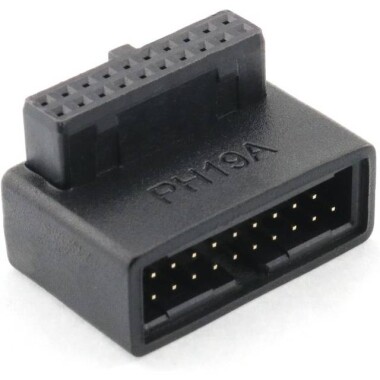 PH19A USB 3.0 19P20P Adapter Black - 1